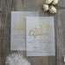 Vellum Paper Wedding Celebration Invitation Card Foil Printing 